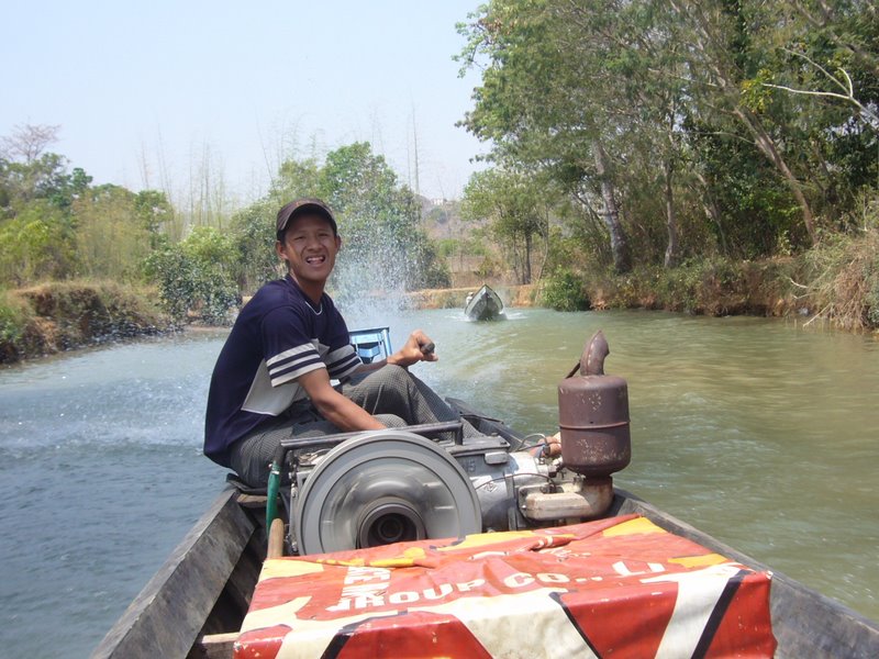 Our trusty boat driver